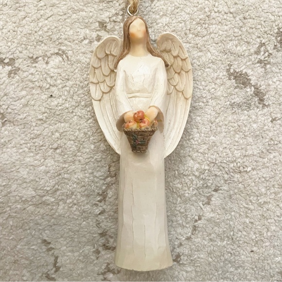 Seagull Studios Christmas Ornament Angel with Fruit Basket - Picture 3 of 5
